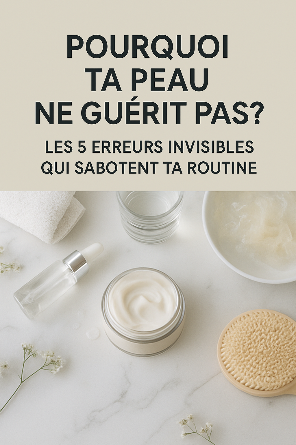 Pourquoi ta peau ne guérit pas ? Les 5 erreurs invisibles qui sabotent ta routine