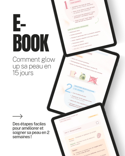 E-book 15 jours pour glow up sa peau